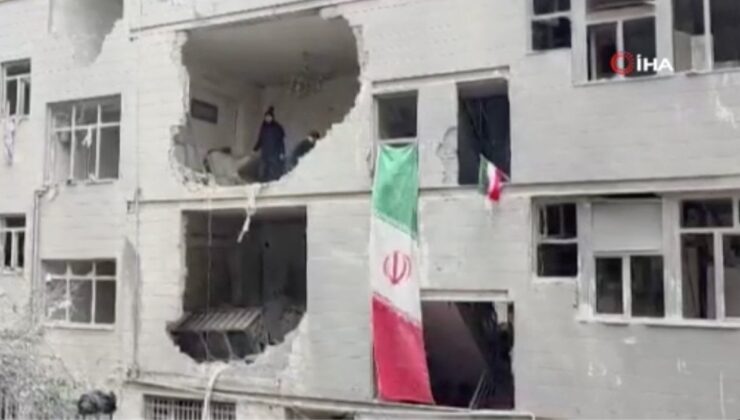 İran’ın başkenti Tahran’daki yıkım görüntülendi