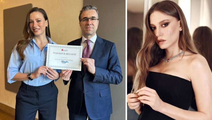 İstanbul Defterdarlığı’ndan Serenay Sarıkaya’ya ‘teşekkür’ belgesi