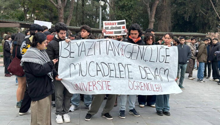İzmir’de öğrencilerden 19 Mart eylemi