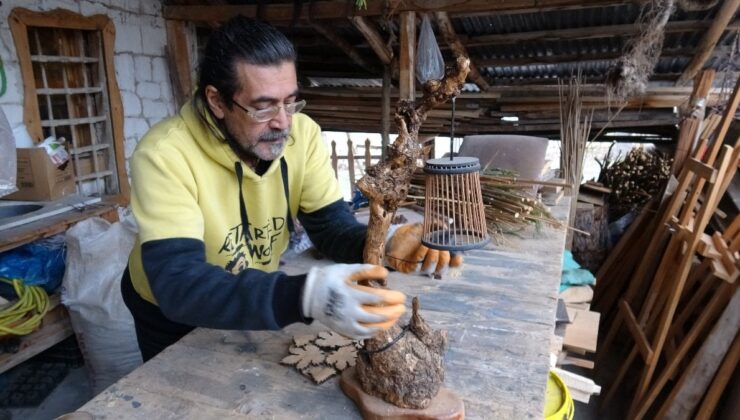 Malatya’da oğluna oyuncak yaparken sanat yolculuğuna başladı