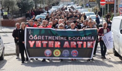 Muğla’da eğitimciler ‘Fatma Nur Çelik’ için sessiz yürüyüş düzenledi