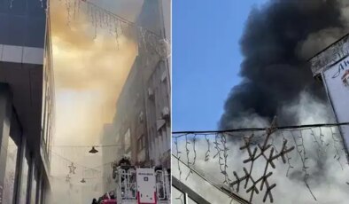 Şehir merkezinde korku dolu anlar: Dumandan göz gözü görmedi!