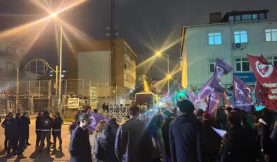 TİP’ten, Fatmanur Çelik ve kızı için Kur’an’a Hizmet Vakfı önünde eylem