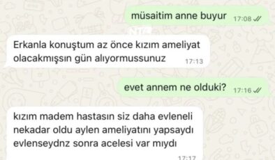 Bir kayınvalidenin gelinine attığı mesajlar olay oldu