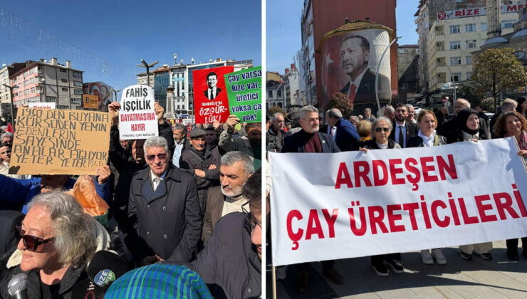 CHP öncülüğünde Rize’de ‘çay’ mitingi: Üreticiler ‘çay kanunu’ istedi