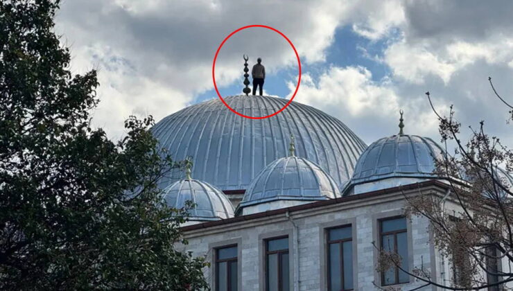 İntihar etmek için cami çatısına çıktı: Polis saatlerce dil döktü