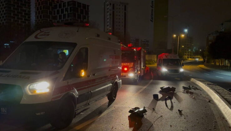 İstanbul Kartal’da iki otomobil çarpıştı: Yaralılar var!