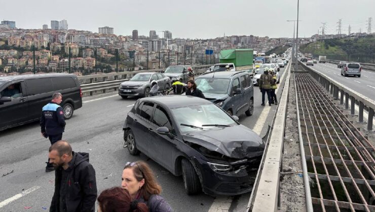 Kağıthane’de zincirleme kaza: 6 araç birbirine girdi