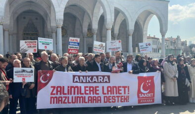 Saadet Partisi’nden Ankara’da ABD ve İsrail’e protesto