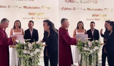 Şahit şaka yaptı, nikâh memuru masayı terk etti