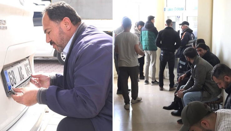 Süre yarın bitiyor: Aksaray’da ‘APP plaka’ kuyruğu!