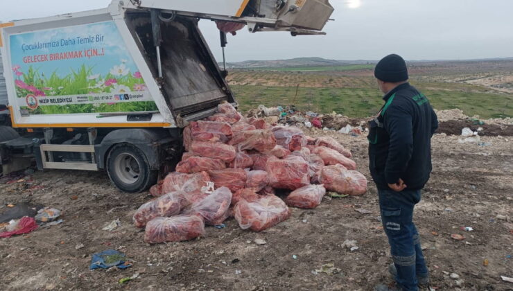 Uygunsuz koşullarda taşınan tonlarca sakatat imha edildi