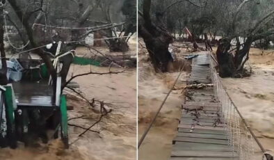 Yalova’da sağanak nedeniyle dereler taştı, 5 büyükbaş öldü