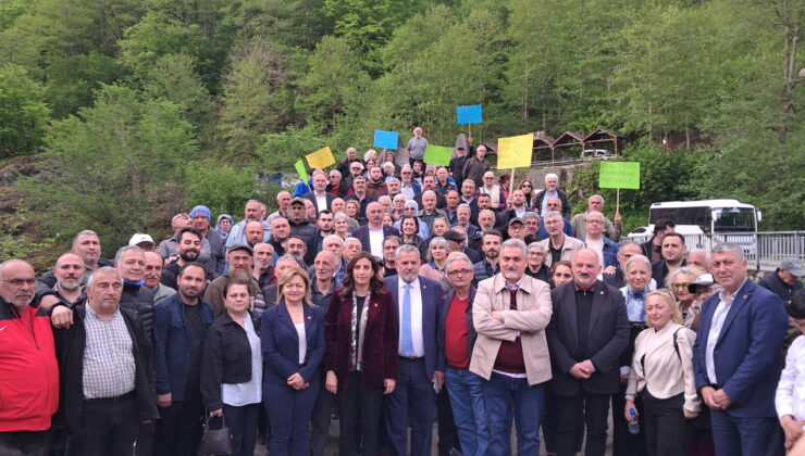 Arhavililer, Çifteköprü’de planlanan maden ve HES projelerini protesto etti