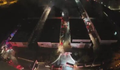 Başakşehir’de 2 katlı iş yerinde çıkan yangın 8. saatinde söndürüldü: ‘Patlama sesi geldi sonra yer sallandı’