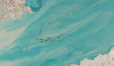 Basra Körfezi’ndeki petrol sızıntısı uzaydan görülüyor