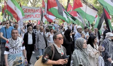 Berlin’de Filistin’e destek gösterisi düzenlendi