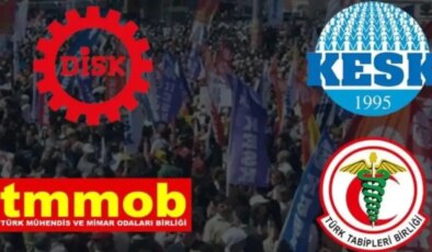 DİSK, KESK, TMMOB ve barolardan ‘mutlak butlan’ kararına tepki: “Demokratik siyasete darbe”