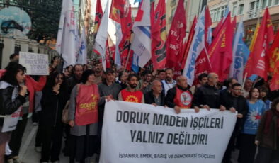Doruk Madencilik işçilerine Kadıköy’den destek