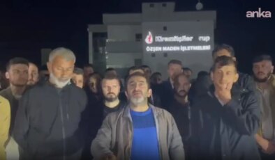 Edirne Uzunköprü’de madenciler eylemde: ‘Madencilerin sesini duyun, biz açız, çocuklarımız aç’