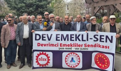 Erdoğan’ın ‘simit, çay’ hesabını hatırlattılar… Van’da emeklilerden basın açıklaması: ‘Bunun hesabını sandıkta soracağız’