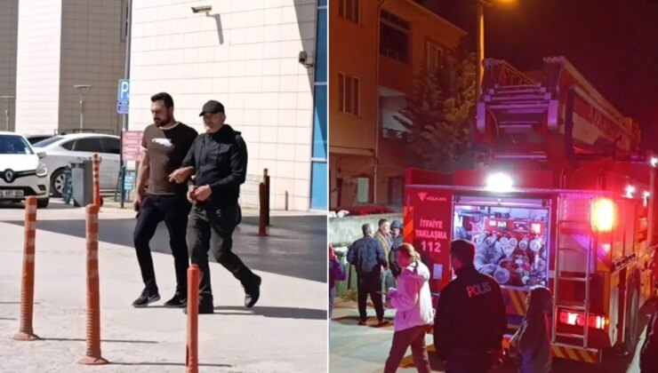 Eski eşinin evinde yangın çıkaran erkek yakalandı: ‘Bir anlık sinirle…’