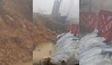 Giresun’da faciadan dönüldü: Heyelanda sondaj makinesi toprak altında kaldı
