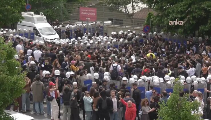 Gözaltılar var: Bilgi Üniversitesi’ndeki eyleme polis ablukası