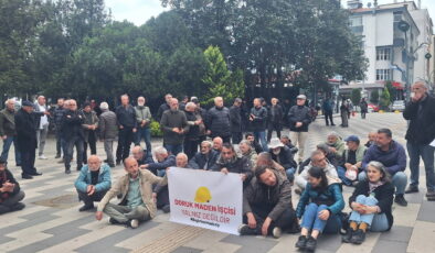 Hopa’da Doruk Madencilik işçilerine destek eylemi: ‘Hak gasplarına son verin’