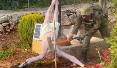 İsa heykeline saldırı, İsrail’de Filistin’deki katliamdan daha çok tepki çekti