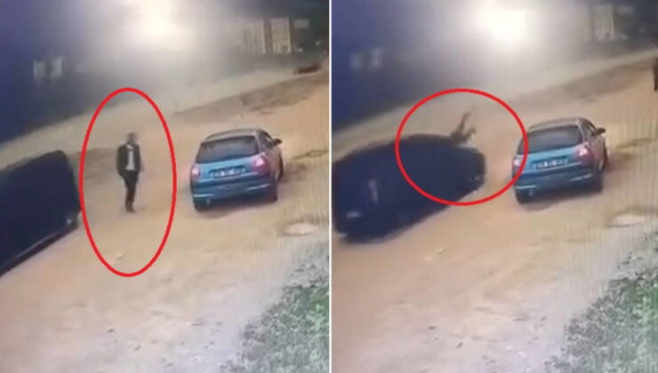 Kameralar kayıttaydı… Aracıyla husumetlisine çarpıp kaçtı