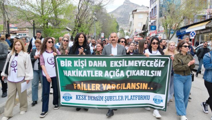 KESK’ten Tunceli’de ‘Gülistan Doku’ eylemi: Karanlıkta kalan diğer kadın cinayetlerine dikkat çekildi