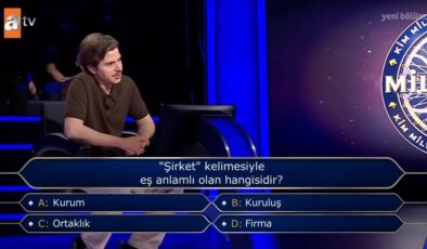 Milyoner’de geceye damga vuran “şirket” sorusu: Cevabı şaşırttı