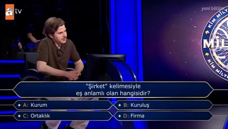 Milyoner’de geceye damga vuran “şirket” sorusu: Cevabı şaşırttı