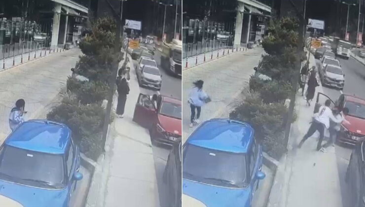 O anlar kamerada: Barışmak için eski sevgilisini çocuğa gasbettirmek istedi