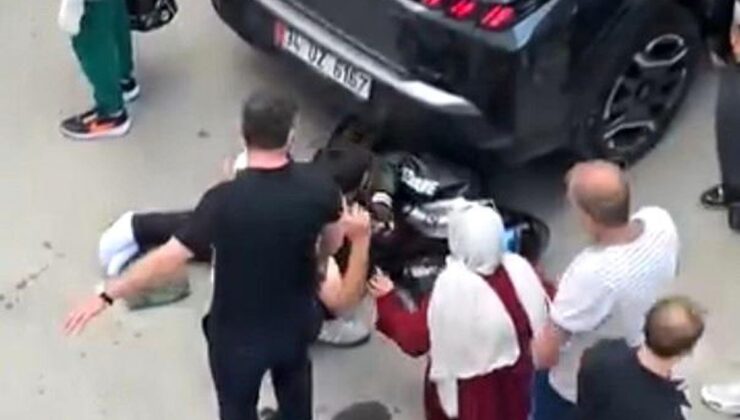 Pendik’te motosiklet otomobile çarptı: 1 yaralı