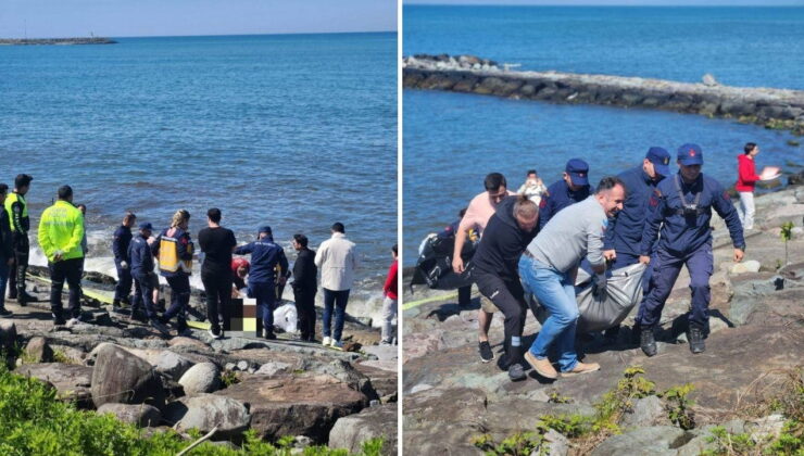Rize’de sahilde kayalıkların arasında erkek cesedi bulundu