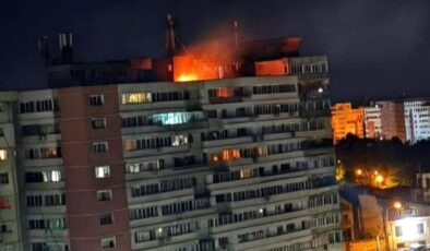 Romanya’da apartmana Rus İHA’sı isabet etti
