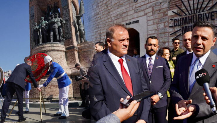 Taksim’de ‘İmamoğlu’suz bir 19 Mayıs töreni daha… Nuri Aslan ve Özgür Çelik’ten ‘Taksim Maksemi’ tepkisi: ‘Burayı İBB’nin elinden almaya çalışıyorlar!’