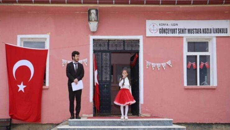 Tek öğrencili okulda ’23 Nisan’ coşkusu