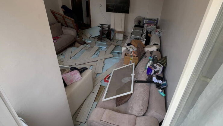 Yer: Elazığ… Sağanak ve dolu sonrası bodrum katını su bastı: Eşyalarının üzerine basarak içeri girdiler