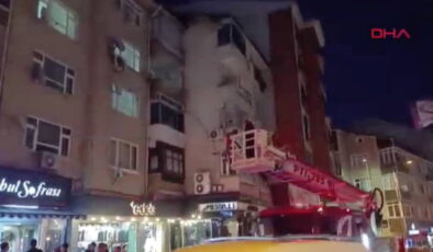 Zonguldak’ta ipe dolanan ebabili kurtarmak için cadde trafiğe kapatıldı