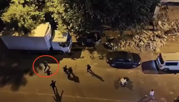 1 kişi silahla yaralandı… O anlar kamerada