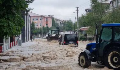 Afyon’da dolu yağışı: Yollar kapandı, bahçeler zarar gördü