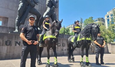 Ankara’da NATO Zirvesi öncesi atlı polisler devriye yaptı