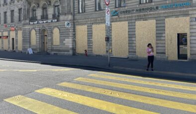 Avrupa’nın nezih kenti Cenevre, G7 kaosuna hazırlanıyor: Dükkanlar ahşap surlarla çevrildi