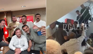Butlan yönetimi tarafından CHP İzmir’e atanan il başkanı, koltuğa oturdu: Bina girişinde arbede yaşandı