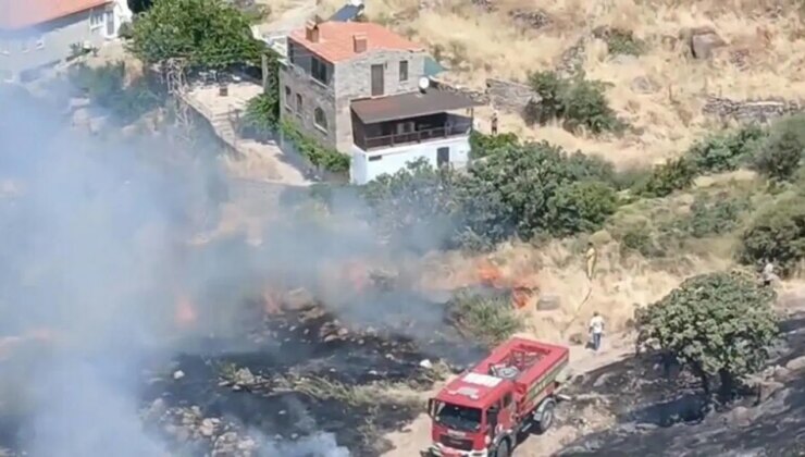 Çanakkale’de makilikte yangın