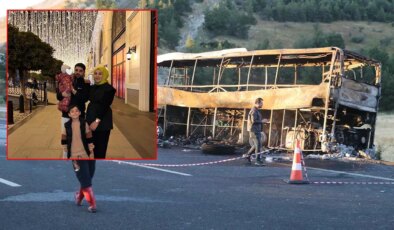 Denizli’deki otobüs yangınından acı detaylar: Kazada 9 aylık bebeğiyle ölen baba, eşi ve oğlunu kurtarmış