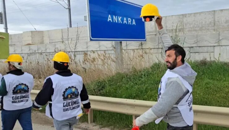 Doruk Madencilik işçileri Ankara yolunda… Başaran Aksu: ‘Mücadeleden vazgeçmeyeceğiz’